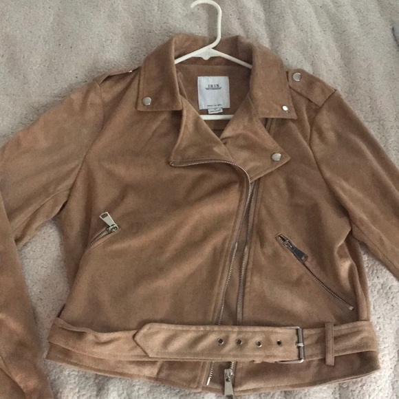 Jackets & Blazers - Moto faux suede jacket.